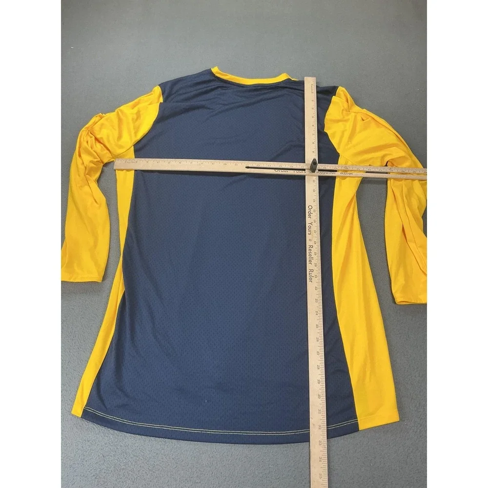 Michigan Wolverines Shirt Mens L Yellow NCAA Basketball Jordan Indonesia